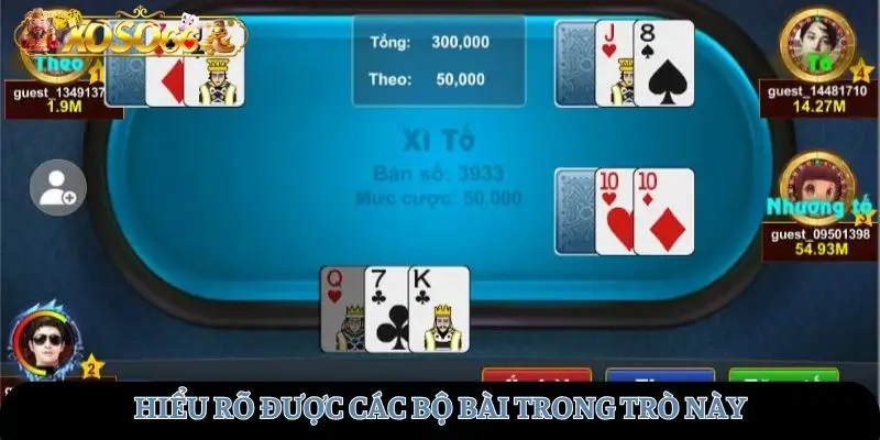 Hiểu rõ được các bộ bài trong trò này